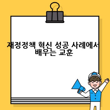 재정정책 혁신 성공 사례에서 배우는 교훈