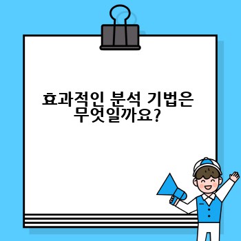 효과적인 분석 기법은 무엇일까요?