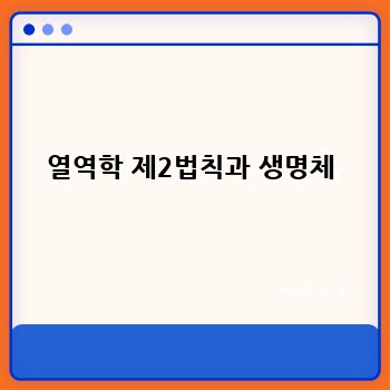 열역학 제2법칙과 생명체