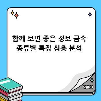 함께 보면 좋은 정보 금속 종류별 특징 심층 분석