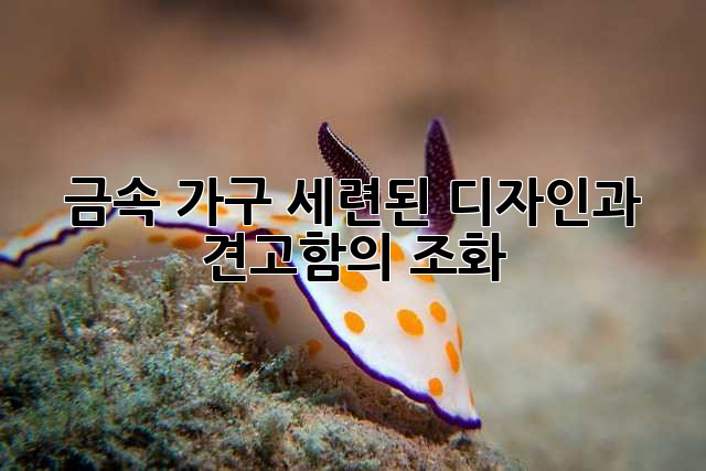 금속 가구: 세련된 디자인과 견고함의 조화