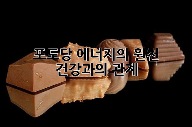 포도당: 에너지의 원천, 건강과의 관계