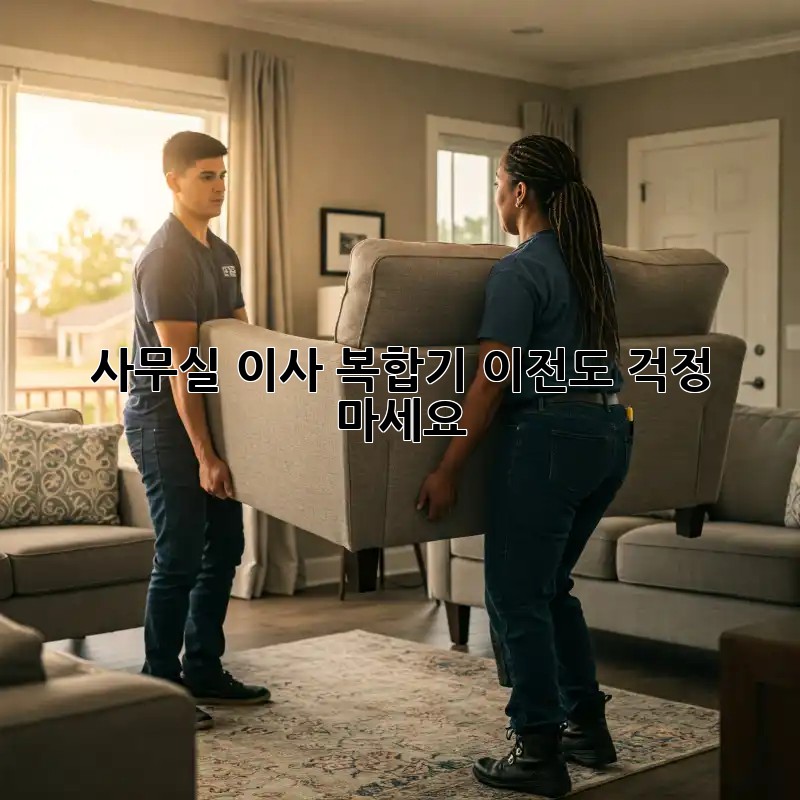 사무실 이사? 복합기 이전도 걱정 마세요!