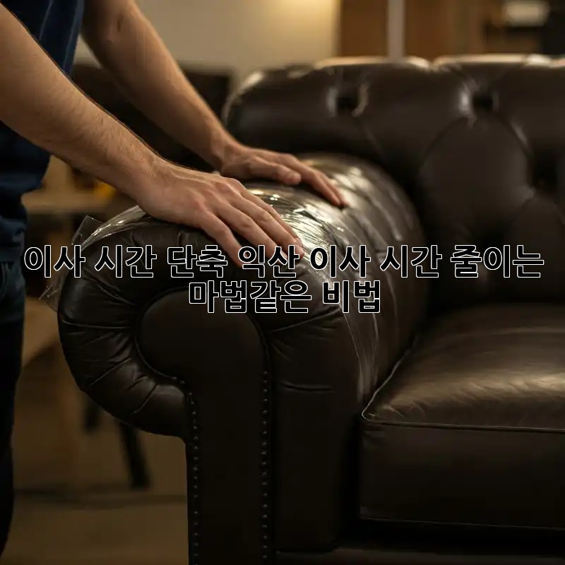 이사 시간 단축! 익산 이사, 시간 줄이는 마법같은 비법