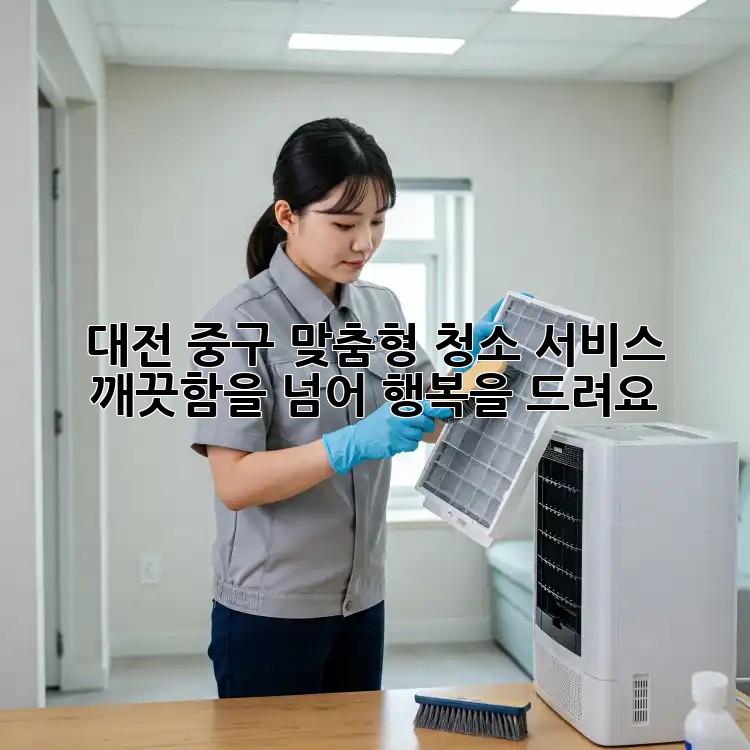 대전 중구 맞춤형 청소 서비스: 깨끗함을 넘어 행복을 드려요!