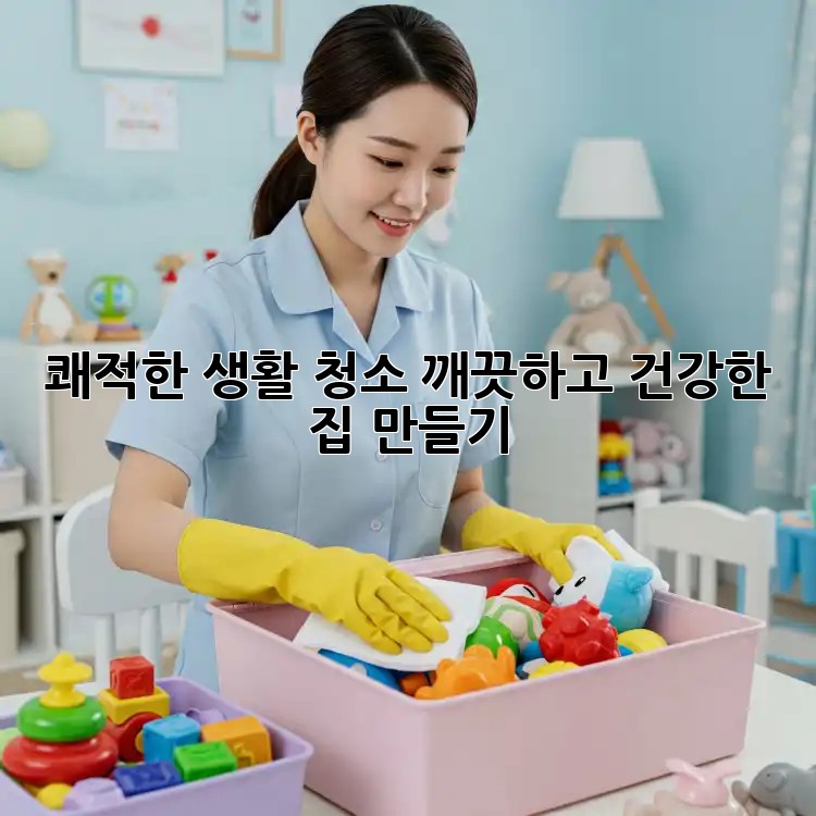 쾌적한 생활 청소: 깨끗하고 건강한 집 만들기