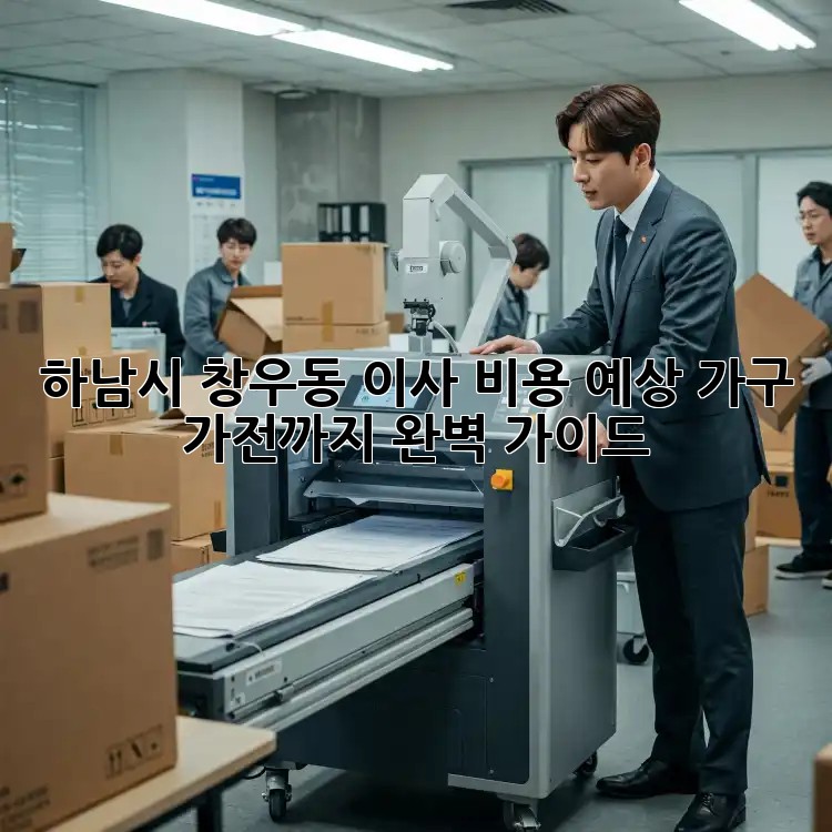 하남시 창우동 이사 비용 예상: 가구, 가전까지 완벽 가이드
