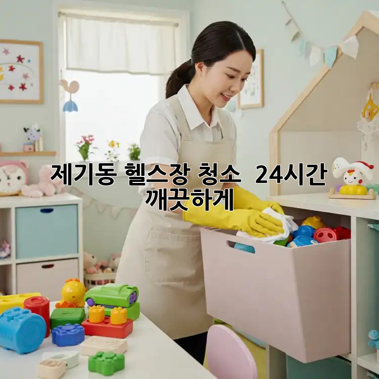 제기동 헬스장 청소 ✨ 24시간 깨끗하게!